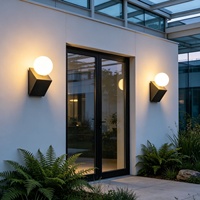 Lampes murales LED en micro-ciment de style minimaliste moderne, finition pierre givrée imperméable, pour couloir et usage extérieur, élégantes, 36V