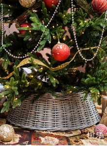 JY Wholesale Rattan Wicker Willow <strong>Christmas</strong> <strong>Tree</strong> <strong>Stand</strong> and Accessories Including Skirt Collar - Product Image 3