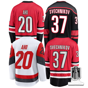Maillots de hockey pour hommes 2026 avec patchs brodés Sebastian Aho Andrei Svechnikov S-3XL - Product Image 1