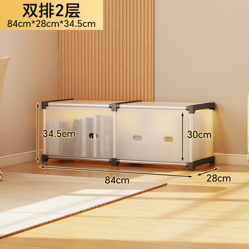 Doble fila - 2 niveles - 2 celdas/compartimentos - 4 tubos de acero