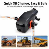 Système de pompe à huile moteur SEAFLO 12V 1,5 GPM, kit d'extraction d'huile de 4 gallons pour camping-car, bateau, marine