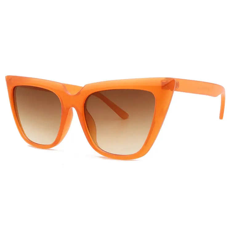 Vente en gros lunettes de soleil 2023 meilleure vente mode rétro lunettes yeux de chat en plastique pour femmes lunettes de soleil