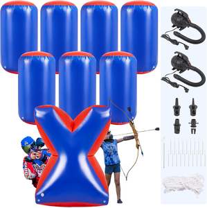 Ensemble de bunkers gonflables pour tir à l'arc et paintball, pliable, imperméable, en PVC, 5'Lx3'Wx6'H, obstacles portables pour jeux de tir en extérieur pour équipe - Product Image 3