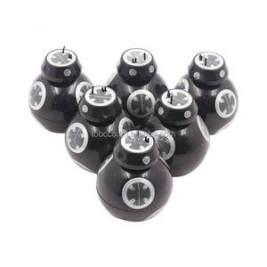 Moulin à herbes et épices 3 pièces, style <span class=keywords><strong>robot</strong></span> mignon, 50-66mm, en alliage de zinc et coque plastique, vente en gros directe usine, produit phare - Product Image 2