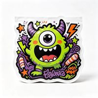 Sachet d'emballage alimentaire en plastique découpé sur mesure, forme irrégulière, imprimé OEM, pour bonbons et friandises pour enfants
