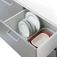 Égouttoir à vaisselle multifonctionnel en plastique avec fonctions d'égouttage et de séchage pour la cuisine