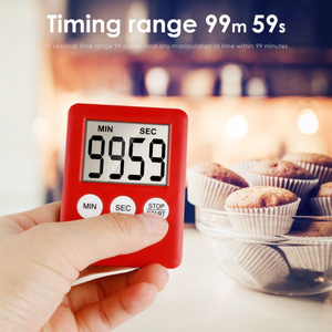 Temporizador de Cocina Digital LCD Mini al por Mayor, Reloj Magnético Cuadrado con Alarma de Cuenta Regresiva y Cronómetro para Dormir - Product Image 6