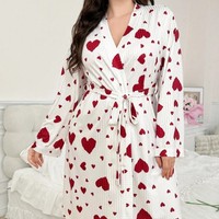 Nouveaux peignoirs amples et imprimés pour femmes, style européen et américain, grandes tailles, vêtements d'intérieur et pyjamas