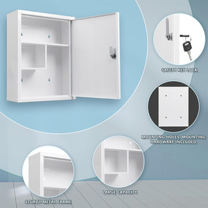 <span class=keywords><strong>Armoire</strong></span> <span class=keywords><strong>à</strong></span> <span class=keywords><strong>pharmacie</strong></span> murale <span class=keywords><strong>Armoire</strong></span> murale d'aide pour salle de bain <span class=keywords><strong>Armoire</strong></span> <span class=keywords><strong>à</strong></span> <span class=keywords><strong>pharmacie</strong></span> verrouillable avec clé Boîte de verrouillage en acier <span class=keywords><strong>sécurisée</strong></span> pour médicaments - Product Image 6
