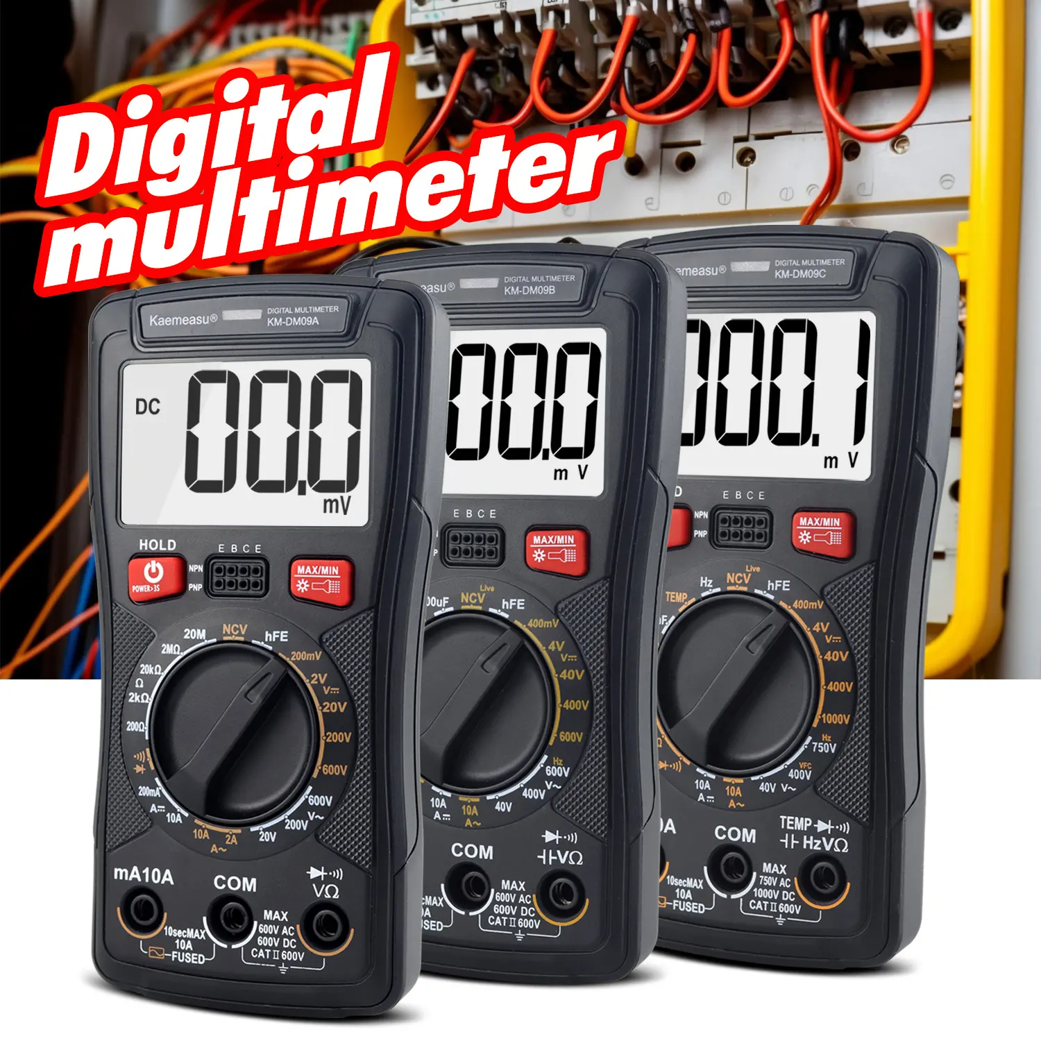 Current Voltage Multimetro Customize Professional NCV Non Contact Measurement Smart Multimeter LCD Screen Digital Multimeters