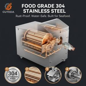 Máquina Móvil para Limpiar Pescado, Pequeña Capacidad, Compatible con 220V y 380V, Ahorro de Energía, Directo de Fábrica, para Tilapia, Salmón y Sardina - Product Image 3