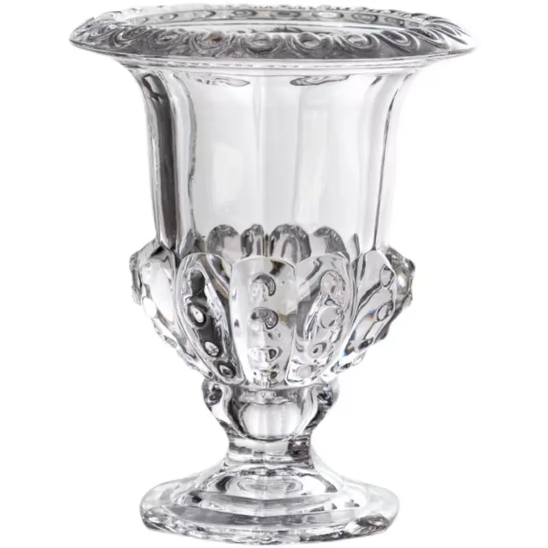Тростник Свадебная декорация на середине стола Мурано большие стеклянные вазы с украшением в виде кристаллов для Цветочная композиция