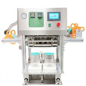 Machine de scellage automatique de bureau pour pots de yaourt, boîtes à salade en plastique, gobelets à boisson, pots de beurre de cacahuète et pots de confiture - Product Image 5