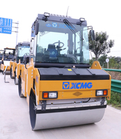 Compacteur vibratoire à double tambour XCMG officiel d'occasion XD82 8 tonnes, rouleau compresseur routier