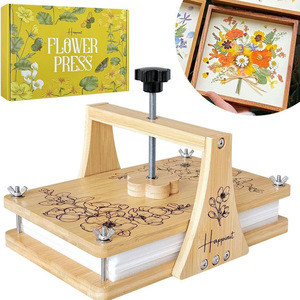 เครื่องกดดอกไม้แฮปปี้นิต ทำจากไม้ ใช้สำหรับงานฝีมือและทำตัวอย่าง - Product Image 1