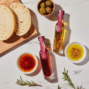 Ensemble Cadeau Huile <span class=keywords><strong>d</strong></span>'Olive Extra-Vierge Pensivement Gourmet Premium 6 Saveurs Piment Infusé Ail Épicé Herbes De Provence Espagne - Product Image 3