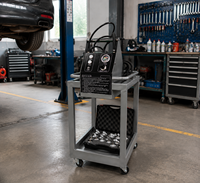 Outil de purge du système de freinage automobile Amsxzo DC12V, machine de purge en acier, échangeur de liquide de frein automatique HY-5001