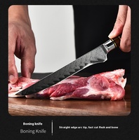 Couteau Santoku japonais de qualité supérieure Couteaux de chef en acier inoxydable damas VG10 Core Cuisine Cleaver Résine Bois Couteau à désosser