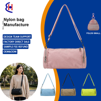 Sac de shopping bandoulière en nylon robuste et léger avec poche zippée, sac à bandoulière, prix export, offre spéciale