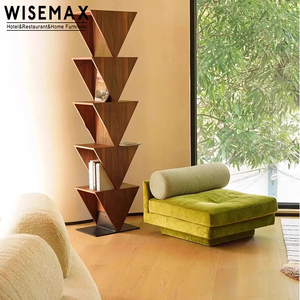 WISEMAX FURNITURE Sofá modular de pana de lujo ligero italiano Sofá seccional combinado de tela de terciopelo moderno para sala de estar - Product Image 4