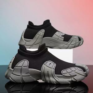 Men's Basketball Style Casual <b>Shoes</b> Stretch Fabric Upper Cotton Lining Rubber <b>Sole</b> One-Step Spring 2025 Large Size - Product Image 5