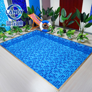 Lander blu blu PVC fodera per <span class=keywords><strong>piscina</strong></span> antiscivolo e Anti-uv per diverse forme di <span class=keywords><strong>piscina</strong></span> in vinile membrana per <span class=keywords><strong>piscina</strong></span> - Product Image 1