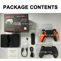 Console de jeu vidéo rétro X2 PRO avec deux manettes sans fil rechargeables, console de jeu classique, plug and play, stick de jeu 4K