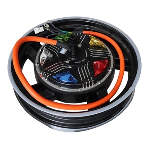 มอเตอร์ไร้แปรงถ่านแม่เหล็กถาวร DKYS ขนาด 12 นิ้ว 50H 72V17 นิ้ว 50H6000W กันน้ำสำหรับรถจักรยานยนต์  สำหรับมอเตอร์ประสิทธิภาพสูง 72V17 นิ้ว 50H6000W - Product Image 1