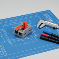 Terminales Eléctricos de 0.2-6mm2 24-10AWG, Conector Rápido de Palanca, Bloque de Terminales Hembra, Conexión de Cables Rápida y Fácil 613