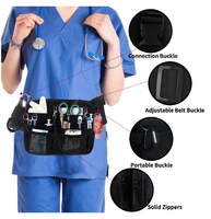 Sac banane d'allaitement multi-compartiments en nylon résistant à l'eau BSCI GRS, sac de ceinture pour infirmière, porte-outils, bandoulière, porte-bandes adhésives, médical