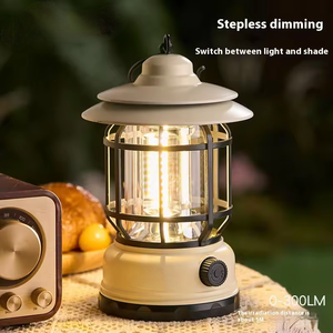 Charge de luminosité réglable et batterie Lampe de <span class=keywords><strong>camping</strong></span> à <span class=keywords><strong>deux</strong></span> styles pour soirée en plein air - Product Image 3
