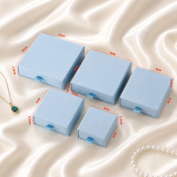 Boîte à bijoux blanche écologique et recyclable avec tiroir, petit MOQ, logo personnalisable, étui rigide en papier à glissière silencieuse pour collier