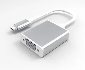 חם מכירות סוג C לנקבה VGA מתאם כבל USBC USB 3.1 כדי VGA מתאם עבור Macbook 12 אינץ Chromebook פיקסל Lumia 950XL