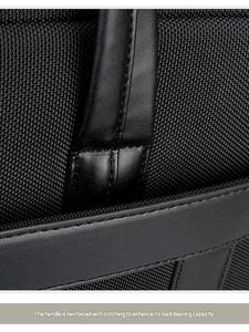 Sac à main professionnel en tissu de qualité supérieure, sac bandoulière décontracté imperméable, grande capacité, sacoche simple pour ordinateur portable. - Product Image 5