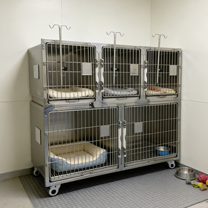 <span class=keywords><strong>2</strong></span> Katlı Paslanmaz Çelik Metal Tepsili Köpek Kafesi Genişletilebilir Kolay Sökülebilir Yıkanabilir Çiğnemeye Dayanıklı Eğitim Kafesi Düz Desen Sade - Product Image 2