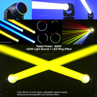 Luces de haz de cabeza móvil Prism King de 420W, Luces de escenario Sharpy de 420W tipo Lira para DJ, discoteca, iglesia y eventos