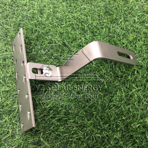 Support de fixation solaire YZ en aluminium anodisé argent naturel à 90 degrés pour système de montage de panneaux solaires sur toit en tuiles - Product Image 2