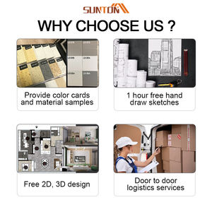 Cucina Completa di Lusso Italiana in Legno, Mobili Europei Bianchi Lucidi e Laccati Neri in Compensato <span class=keywords><strong>MDF</strong></span>, Include Rubinetto - Product Image 2