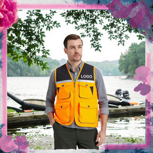 Chaleco de Seguridad de Alta Visibilidad ANSI Clase 1 con Múltiples Bolsillos, Logotipo Personalizado, Chaleco Reflectante de Poliéster - Product Image 3