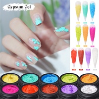 Lem Perekat Plaster Nail Art 5ml, Perekat Cetakan Relief Lukisan Warna 3D, Dapat Digosok dengan Bubuk Pasir Gel, Ukiran Mikro 3D
