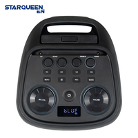 STARQUEEN Nouvelle Enceinte Trolley à Moule Exclusif, Enceinte Portable Rechargeable Bluetooth pour Fêtes en Extérieur avec Lumières Dynamiques