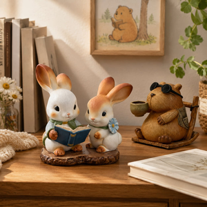 Adorno de Escritorio de Madera con Forma de Capibara, Alivia el Estrés, Decoración para Oficina y Pequeño Regalo para Salas de Té - Product Image 4