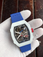 Montre mécanique automatique de luxe pour homme avec tourbillon, boîtier tonneau en fibre de carbone, bracelet en nylon, ultra légère, ultra fine, sportive, étanche