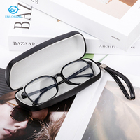 Boîte de rangement pour lunettes de vue et de soleil, design tendance, emballage en PU, étui à lunettes