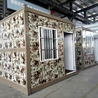 Chine Maison de conteneur pliante rapidement déplier paquet plat préfabriqué 20ft 40ft pliable Portable modulaire petites maisons maisons Camps