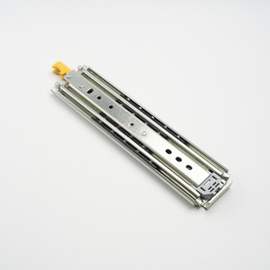 Riel para muebles de cocina de 76mm, Canal telescópico, rodamiento de bolas de extensión completa de 3 pliegues, deslizamiento de rodamiento de gabinete - Product Image 2