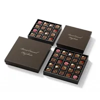 Boîte cadeau en chocolat personnalisée en gros, emballage en papier rigide de luxe avec insert pour ensembles de bonbons et de desserts
