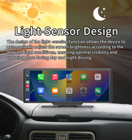 Maustor 10 pouces Portable universel Android autoradio écran tactile ADAS TF carte FM BT WIFI CarPlay haut-parleur intégré