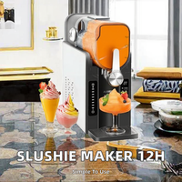 Máquina de Granizados para el Hogar, de Plástico, con Limpieza Automática, LED, un Solo Toque, 12h, 6 Programas Preestablecidos, No Requiere Hielo