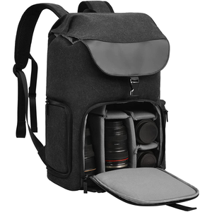 Sac à dos pour appareil photo, sac pour appareil photo <span class=keywords><strong>reflex</strong></span> <span class=keywords><strong>numérique</strong></span>/SLR, étui pour appareil photo sans miroir compatible avec les appareils photo et les objectifs Sony, Canon, Nikon et trépied - Product Image 1